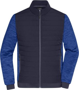 James & Nicholson | Pánská hybridní bunda navy/royal melange 3XL