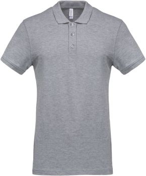 Kariban | Pánské piqué polo oxford grey XXL