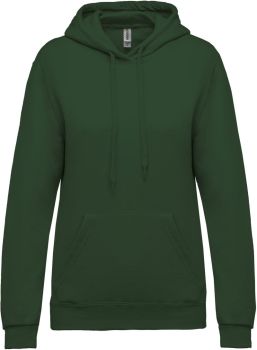 Kariban | Dámská mikina s kapucí forest green XS