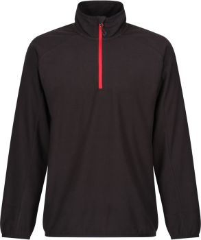 Regatta | Fleecová mikina structure s 1/4 zipem "Navigate" black/classic red 3XL