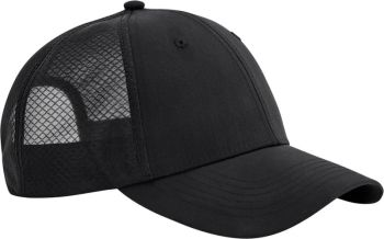 Beechfield | 6 panelová Trucker kšiltovka "Technical Mesh" black/black onesize