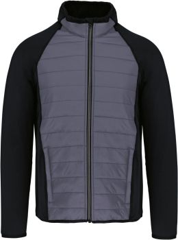 Kariban ProAct | Sportovní hybridní strečová bunda sporty grey/black XS