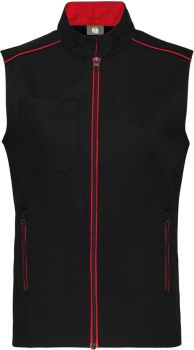 Kariban | Pánská vesta "Day-to-Day" black/red XXL